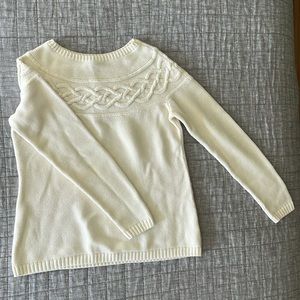 Talbots ivory sweater